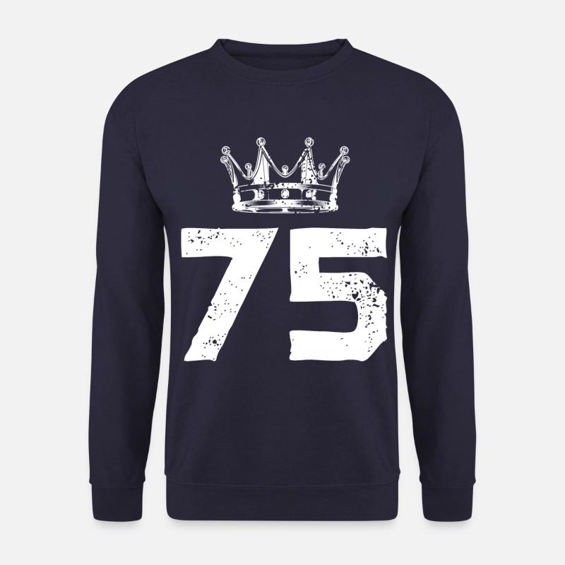 75 Couronne numérique - Sweat-shirt Unisexe - marine