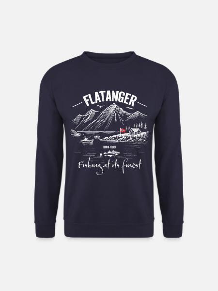 Fishing at its finest - Flatanger - Norway - Unisex Pullover - Navy