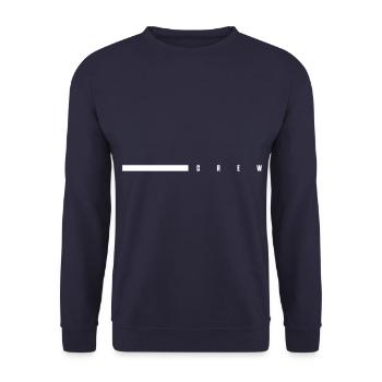 crew rayé - Sweat-shirt Unisexe - marine - Devant - Alina (178cm) & Michal (187cm)