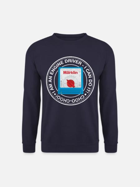 Märklin Engine Driver Lokführer Typografie - Unisex Pullover - Navy