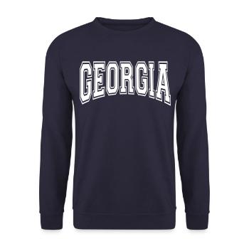 Georgia - Unisex Pullover - Navy - Vorne - Alina (178cm) & Michal (187cm)