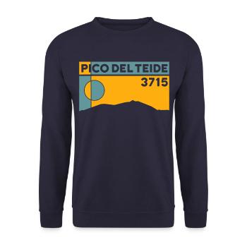 Pico Del Teide Besteigen Wanderung Höhe Teneriffa - Unisex Pullover - Navy - Vorne - Alina (178cm) & Michal (187cm)
