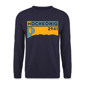 Hochkönig Höhe Hiking Hike Via ferrata - Unisex Sweatshirt - navy - Front - Alina (178cm) & Michal (187cm)