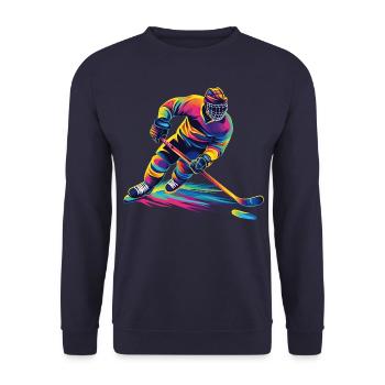 Eishockey - Unisex Pullover - Navy - Vorne - Alina (178cm) & Michal (187cm)