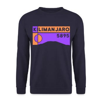 Kilimandjaro Trekking Kilimandjaro Randonnée - Sweat-shirt Unisexe - marine - Devant - Alina (178cm) & Michal (187cm)