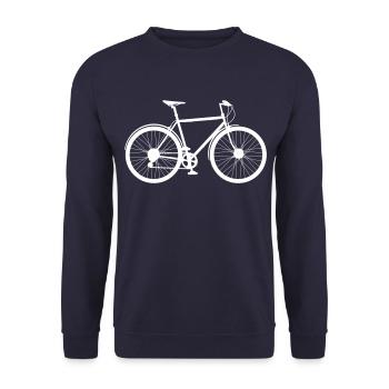 Fahrrad - Unisex Pullover - Navy - Vorne - Alina (178cm) & Michal (187cm)