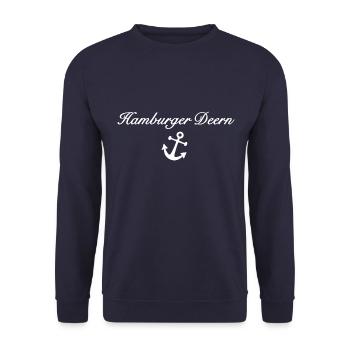 Hamburger Deern - Unisex Pullover - Navy - Vorne - Alina (178cm) & Michal (187cm)