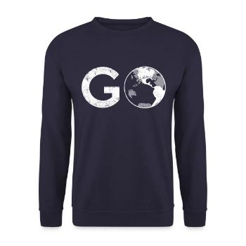 Voyage Los Travel - Sweat-shirt Unisexe - marine - Devant - Alina (178cm) & Michal (187cm)