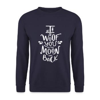 Hunde Spruch - Unisex Pullover - Navy - Vorne - Alina (178cm) & Michal (187cm)