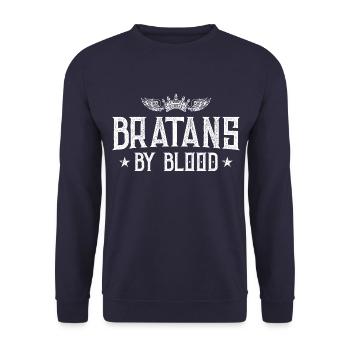 Bratans Russisch Brüder - Unisex Pullover - Navy - Vorne - Alina (178cm) & Michal (187cm)