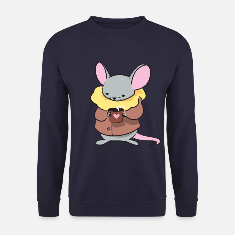Café souris - Sweat-shirt Unisexe - marine