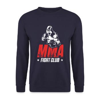 Gorilla MMA Kampfsport - Unisex Pullover - Navy - Vorne - Alina (178cm) & Michal (187cm)