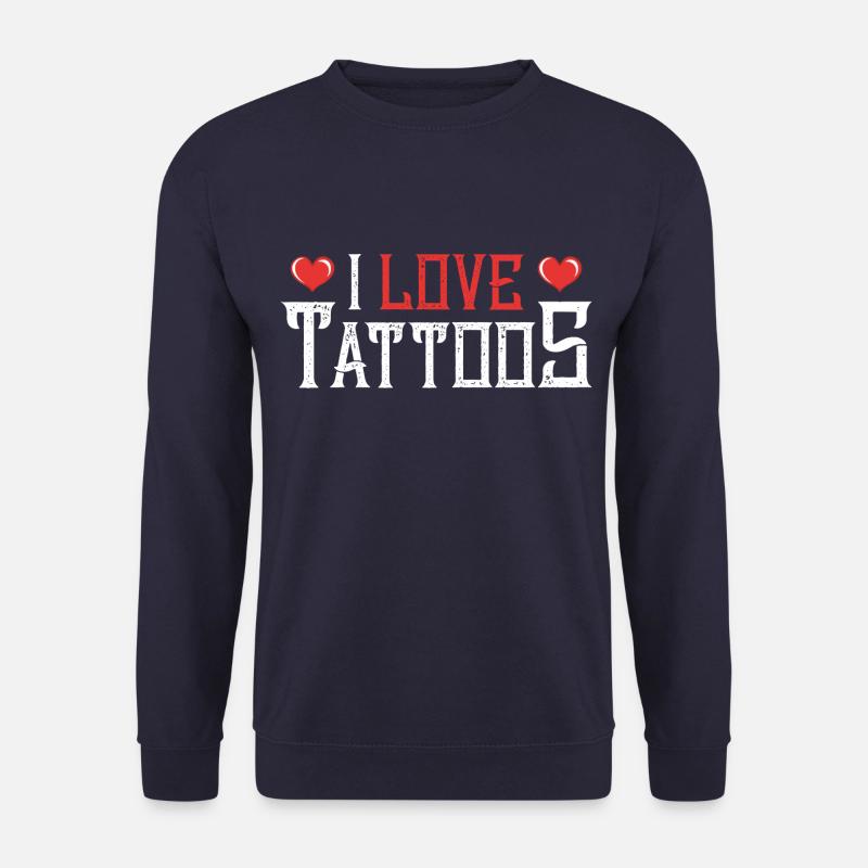 Tattoos liebe herz - Unisex Pullover - Navy