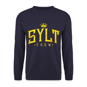 sylt crew gold - Unisex Pullover - Navy - Vorne - Alina (178cm) & Michal (187cm)