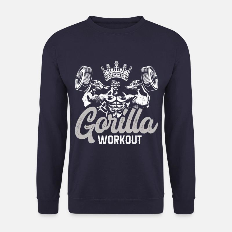gorilla workout - Unisex Pullover - Navy