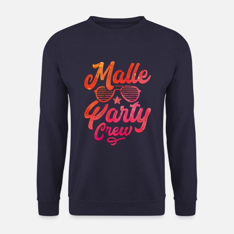 Malle party crew bunt - Unisex Pullover - Navy