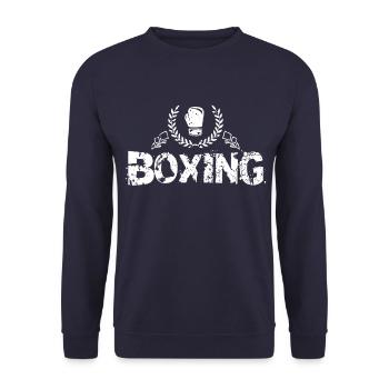Boxen Sport - Unisex Pullover - Navy - Vorne - Alina (178cm) & Michal (187cm)