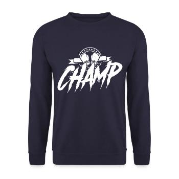 boxen sport sieger - Unisex Pullover - Navy - Vorne - Alina (178cm) & Michal (187cm)