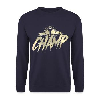 boxen sport sieger - Unisex Pullover - Navy - Vorne - Alina (178cm) & Michal (187cm)