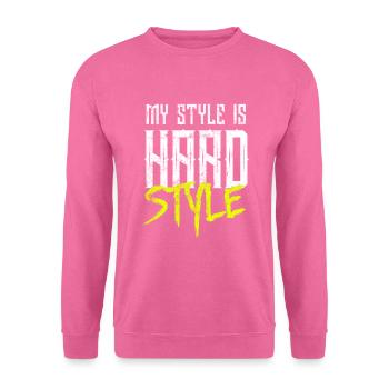 Musique hardstyle - Sweat-shirt Unisexe - rose - Devant