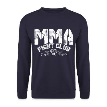 mma fight club fist - Unisex Sweatshirt - navy - Front - Alina (178cm) & Michal (187cm)