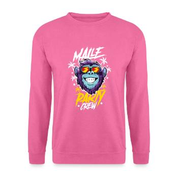 Malle Affe Party Crew - Unisex Pullover - Pink - Vorne