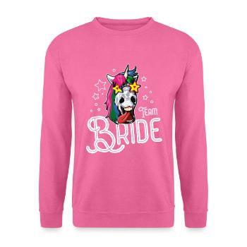 Einhorn Team Braut - Unisex Pullover - Pink - Vorne
