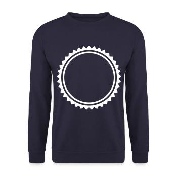 Emblem circle symbol blank icon - Unisex Sweatshirt - navy - Front - Alina (178cm) & Michal (187cm)