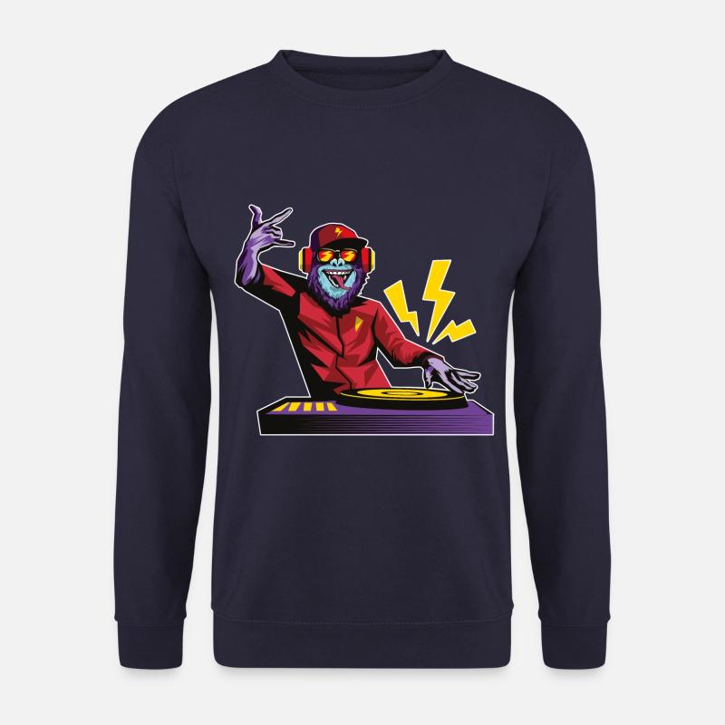 Affe DJ Party Turntable - Unisex Pullover - Navy