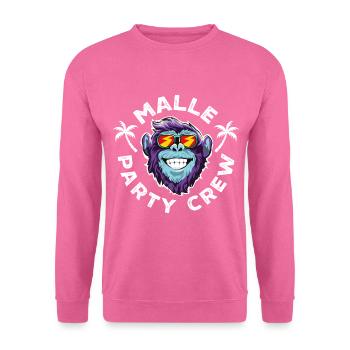 Malle party crew affe - Unisex Pullover - Pink - Vorne