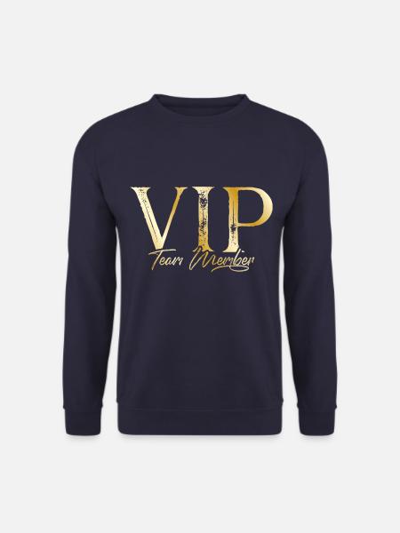 vip mitglied gold - Unisex Pullover - Navy