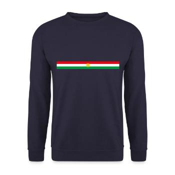 Drapeau du Kurdistan - Sweat-shirt Unisexe - marine - Devant - Alina (178cm) & Michal (187cm)