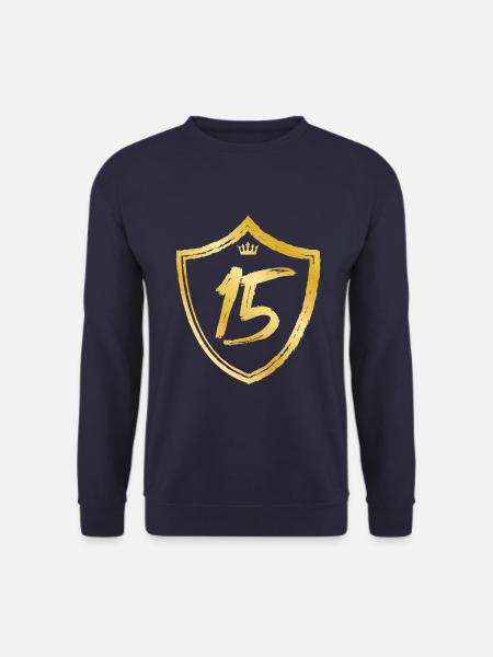 15 nummer jahr gold - Unisex Pullover - Navy