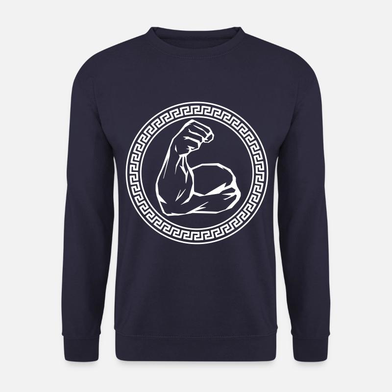 muscles bras biceps - Sweat-shirt Unisexe - marine
