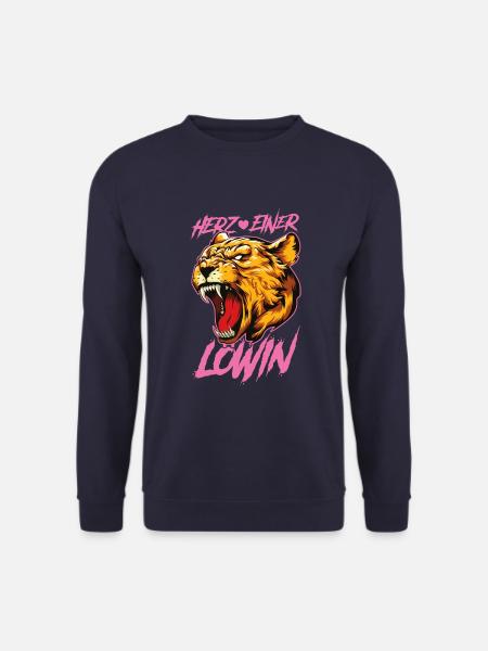 Herz einer Löwin - Unisex Pullover - Navy