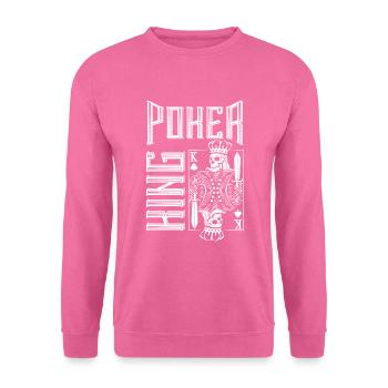 Poker carte roi casino squelette - Sweat-shirt Unisexe - rose - Devant