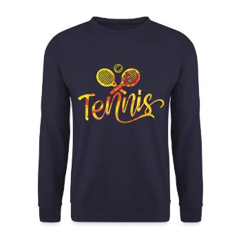 Tennis Sport Raquettes de tennis - Sweat-shirt Unisexe - marine - Devant - Alina (178cm) & Michal (187cm)