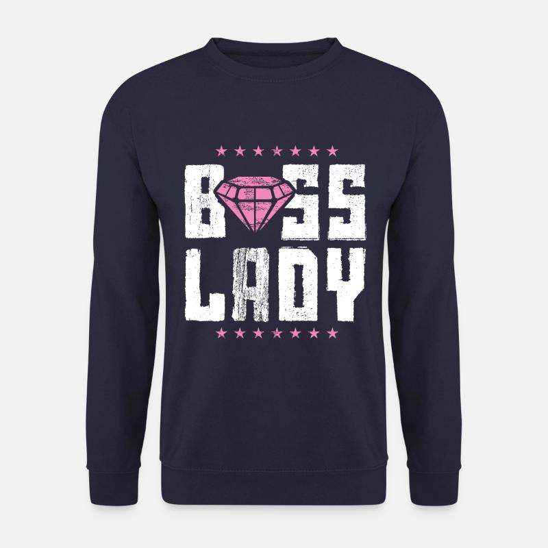 Boss lady boss - Sweat-shirt Unisexe - marine