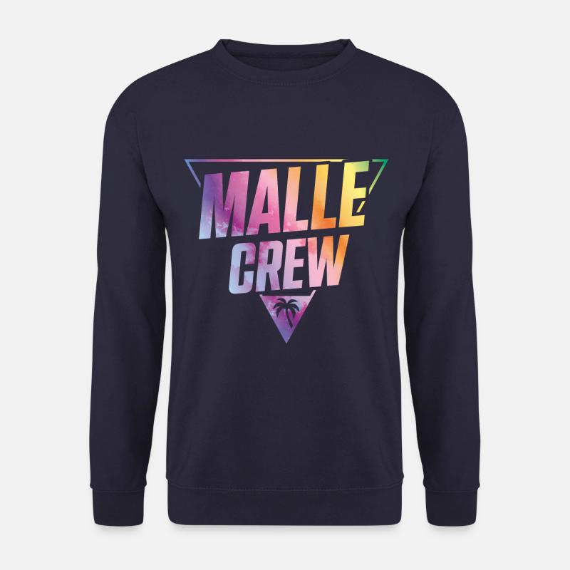 malle crew bunt - Unisex Pullover - Navy
