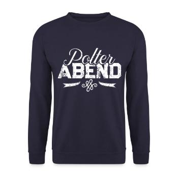 Polterabend Team Bräutigam - Unisex Pullover - Navy - Vorne - Alina (178cm) & Michal (187cm)