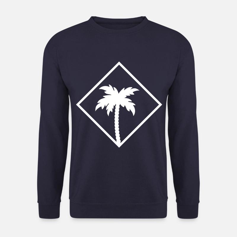 icône de palmier icône de palmier - Sweat-shirt Unisexe - marine