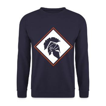 casque spartaner - Sweat-shirt Unisexe - marine - Devant - Alina (178cm) & Michal (187cm)