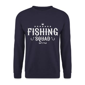 fishing squad - Unisex Sweatshirt - navy - Front - Alina (178cm) & Michal (187cm)