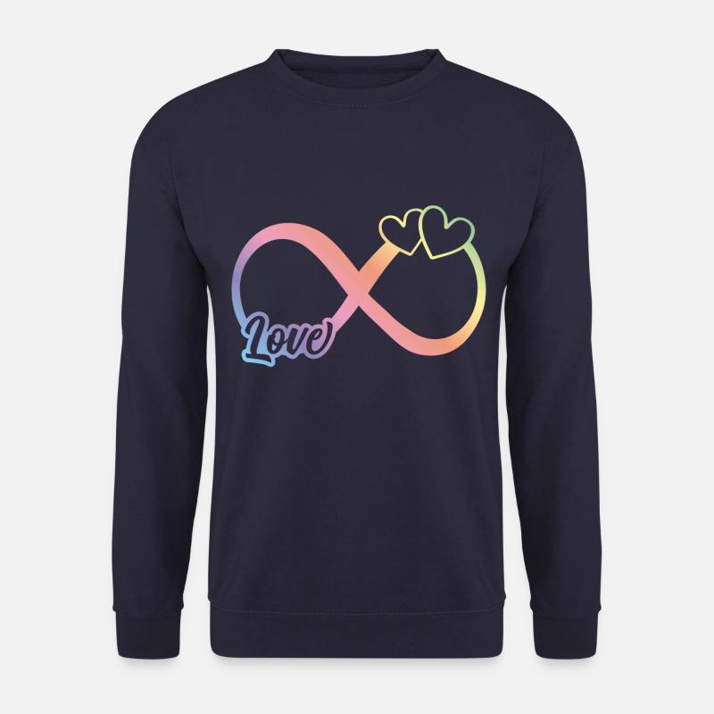 love infinity infinity symbol - Unisex Sweatshirt - navy