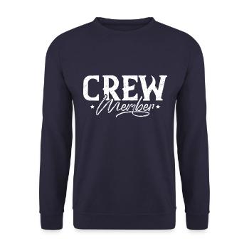 membre d'équipage - Sweat-shirt Unisexe - marine - Devant - Alina (178cm) & Michal (187cm)