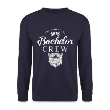Barbe d'équipage de célibataire légendaire - Sweat-shirt Unisexe - marine - Devant - Alina (178cm) & Michal (187cm)