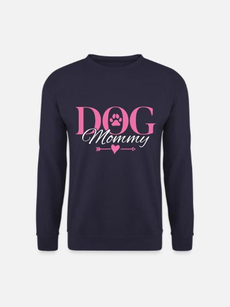 Hunde Mama Hundepfote Herz - Unisex Pullover - Navy