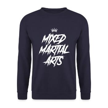 Mixed Martial Arts Mma - Unisex Pullover - Navy - Vorne - Alina (178cm) & Michal (187cm)