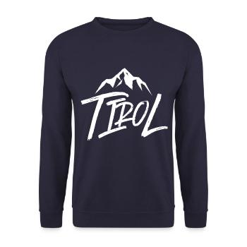 tirol berg - Unisex Pullover - Navy - Vorne - Alina (178cm) & Michal (187cm)