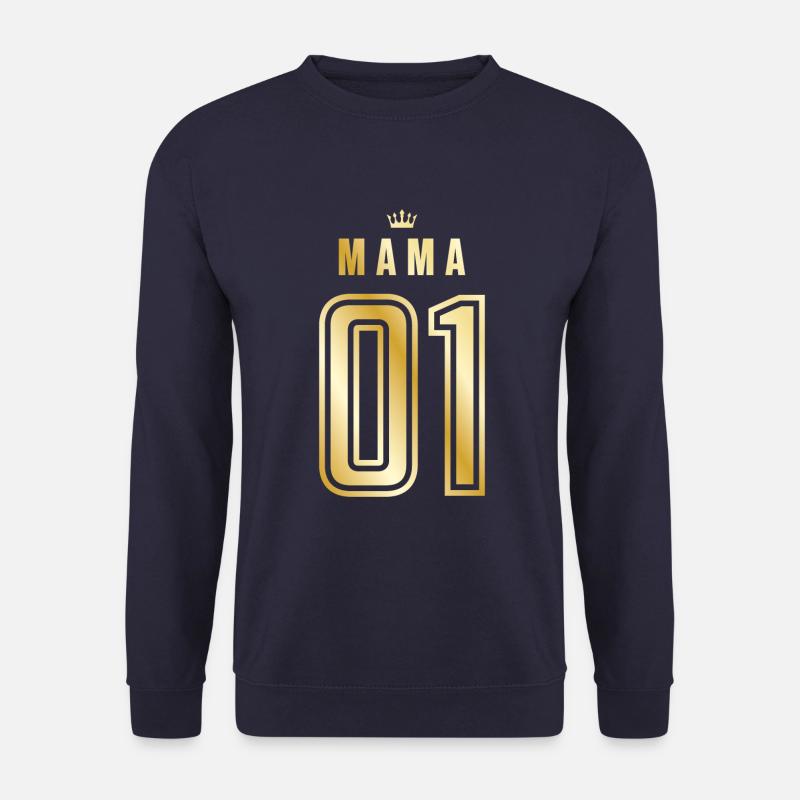 01 mama krone gold - Unisex Sweatshirt - navy